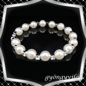 Bijuterii bratari: bratara de cristal cu un rand de margele de ceara ES-K05-1e - Artynos.ro