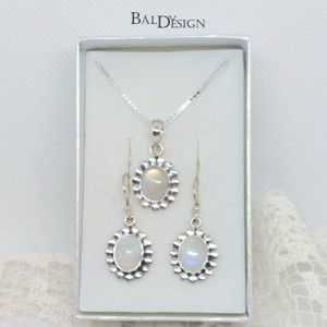 Set piatra de luna din argint, , , ARTYNOS