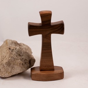 Cruce din lemn cu piedestal, cruce de masa, , , ARTYNOS