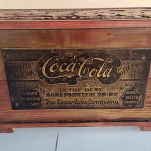 CocaCola lada din lemn - casă & stil de viață - materiale de depozitare și sortare - ladă depozitare - Artynos.ro