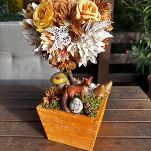  Decorațiune de toamnă cu vulpi pentru masă -  - Artynos.ro