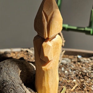 Pasăre pe buștean - arte vizuale și accesorii  - sculptură - statuie lemn - Artynos.ro