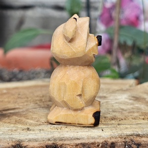 Simple bear - arte vizuale și accesorii  - sculptură - statuie lemn - Artynos.ro