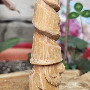 Gnom călător tall hat - arte vizuale și accesorii  - sculptură - statuie lemn - Artynos.ro