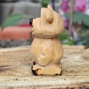 Simple bear - arte vizuale și accesorii  - sculptură - statuie lemn - Artynos.ro