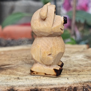 Simple bear - arte vizuale și accesorii  - sculptură - statuie lemn - Artynos.ro