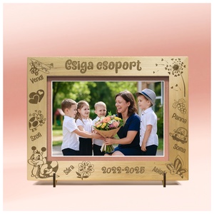 Rama foto gravata personalizat, pentru absolvirea gradinitei, pentru educatoarele de gradinita. Un cadou minunat. - Artynos.ro