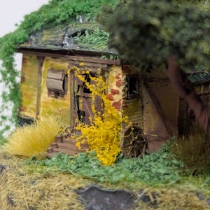 Diorama coliba abandonată - casă & stil de viață - accesorii pentru decorat casa - decorațiuni de masă și decorațiuni pentru rafturi  - florării și grădini de sticle - Artynos.ro