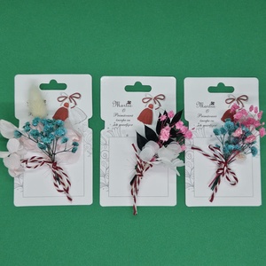 Set 3 martisoare cu flori uscate, Bijuterii, Martisor, Aranjament de flori, ARTYNOS