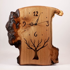 Ceas de perete din lemn, ceas din lemn rustic,, , Prelucrarea lemnului, ARTYNOS