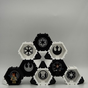 Harry Potter - Suport modular pentru minifigurine LEGO (hexa) - casă & stil de viață - organizare & depozitare - cutie depozitare - Artynos.ro