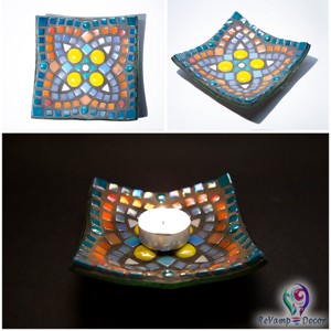 "Floare" de sticla mozaic pentru lumanari sau sapun, , , Greutate 0,300 kg
Dimensiuni 12 × 12 cm

O decoratiune pentru casa combinabila, care poate fi folos..., ARTYNOS