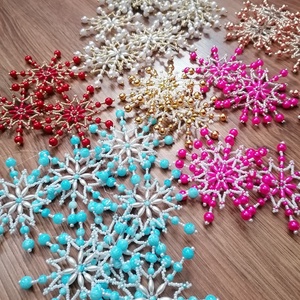 Stele de Craciun din margele, Craciun, Decoratiuni de Craciun de casa, Figurine pentru pomul de Craciun, Impletituri, broderie cu margele, ARTYNOS