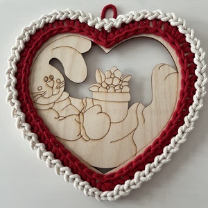 Obiect decorativă  - decor de sărbători - decorațiuni de paște - coș de ouă - Artynos.ro