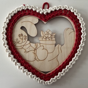 Obiect decorativă  - decor de sărbători - decorațiuni de paște - coș de ouă - Artynos.ro