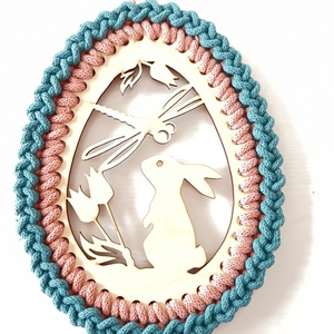 Obiect decorativ  - decor de sărbători - decorațiuni de paște - coș de ouă - Artynos.ro