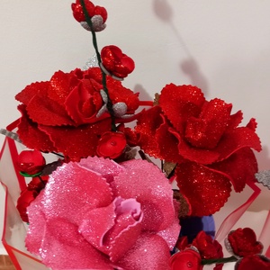 Flori cu sclipici - casă & stil de viață - decorațiuni de casă - accesorii florale - buchete de flori - Artynos.ro