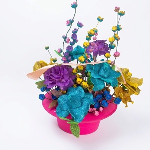 Aranjament Floral Festiv  � Explozie de Culoare și Strălucire - casă & stil de viață - decorațiuni de casă - decorațiuni de pereți - decorațiuni cu licheni - Artynos.ro