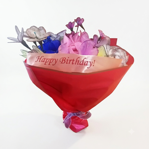 Buchet Artizanal Happy Birthday , Casa & Stil de viata, Decoratiuni de casa, Accesorii florale, Buchete de flori, , ARTYNOS