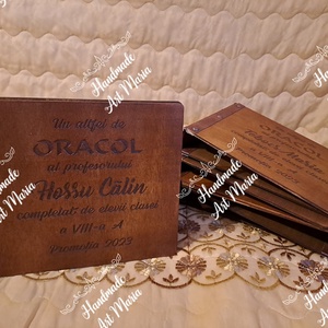 Agende cu coperți din lemn cu șină metalică  - cărți și creații cu tematică muzicală, cadouri - husă de carte - Artynos.ro