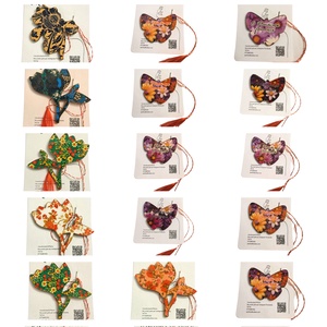 Mărțișoare cu culori, Bijuterii, Mărțișor, Decoupage, transfer și tehnici șervețel, ARTYNOS