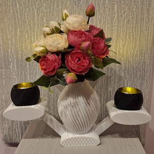 Suport de lumanari cu vaza  - casă & stil de viață - accesorii pentru decorat casa - suport de flori - vaze - Artynos.ro