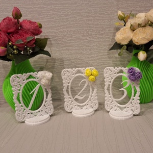 Carduri cu numere nunta - accesorii nuntă - invitații și felicitări de nuntă - carduri de așezare nuntă  - Artynos.ro