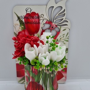 Aranjament cu ghiocei, Bijuterii, Martisor, Fabricare de sapun, Ghiocel delicat din sapun – simbolul pur al primaverii ❄️🌿

Realizat cu grija la detalii, acest ara..., ARTYNOS