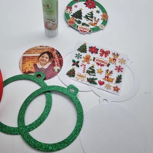 Glob de Craciun DIY personalizat cu fotografie si nume � kit creativ pentru copii, Craciun, Decoratiuni de Craciun de casa, Figurine pentru pomul de Craciun, , ARTYNOS