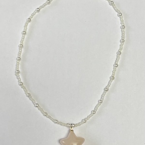 Colier steluță cu perle - bijuterii - coliere - coliere cu pandative - Artynos.ro