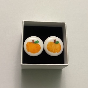 Cercei dovleci pictati, Bijuterii, Cercei, Cercei din margele, Confectionarea bijuteriilor, ARTYNOS