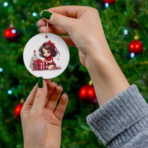 Ornament ceramica personalizat , Accesorii de Craciun, Decoratiuni de Craciun de casa, Decoratiuni pentru pomul de Craciun, Altele, ARTYNOS