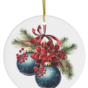 Ornament ceramica personalizat , Accesorii de Craciun, Decoratiuni de Craciun de casa, Decoratiuni pentru pomul de Craciun, Altele, ARTYNOS
