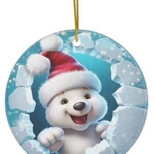Ornament ceramica personalizat , Accesorii de Crăciun, Decorațiuni de Crăciun de casă, Decorațiuni pentru pomul de Crăciun, Altele, ARTYNOS