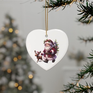 Ornament ceramica personalizat , Accesorii de Crăciun, Decorațiuni de Crăciun de casă, Decorațiuni pentru pomul de Crăciun, Altele, ARTYNOS
