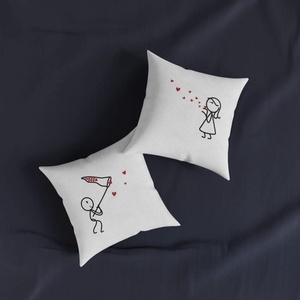 Set 2 Perne personalizate cuplu - Artynos.ro