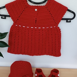 Rochiță  Red Princess - îmbrăcăminte și modă - haine bebeluși, haine copii - rochii fetițe - Artynos.ro
