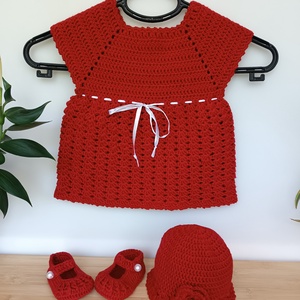 Rochiță  Red Princess - îmbrăcăminte și modă - haine bebeluși, haine copii - rochii fetițe - Artynos.ro