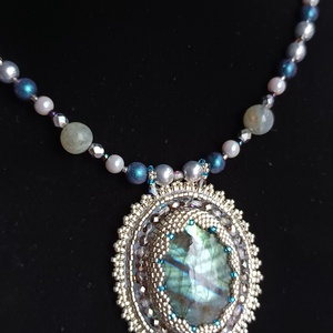 Colier cu labradorit , Bijuterii, Coliere, Coliere din pietre semipretioase, , ARTYNOS