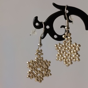 Cercei stea ( model 1) - bijuterii - cercei - cercei din mărgele - Artynos.ro