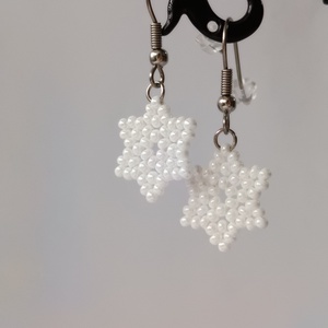 Cercei stea ( model 1) - bijuterii - cercei - cercei din mărgele - Artynos.ro