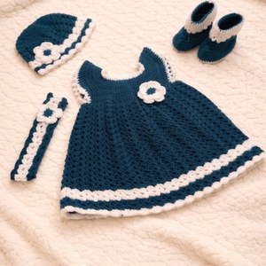 Set complet bebelusi, Imbracaminte si moda, Haine bebelusi si copii, Rochii fetite, Crosetat, Cusatura, ARTYNOS