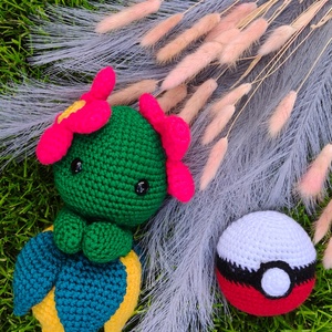 Jucarie crosetata tematica Pokemon + pokeminge - jucării și echipamente pentru copii - plușuri - personaje de basm din pluș - Artynos.ro