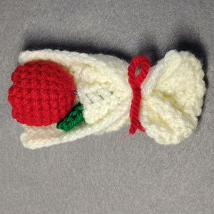 Mini buchet cu un lalea crosetata - casă & stil de viață - decorațiuni de casă - accesorii florale - buchete de flori - Artynos.ro
