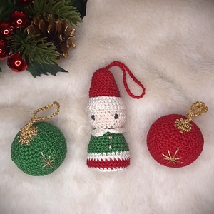 Primul Crăciun Împreună - set de decorațiuni croșetate - crăciun - cadouri de moș crăciun - cadouri de moș crăciun - Artynos.ro