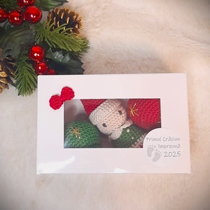 Primul Crăciun Împreună - set de decorațiuni croșetate - crăciun - cadouri de moș crăciun - cadouri de moș crăciun - Artynos.ro
