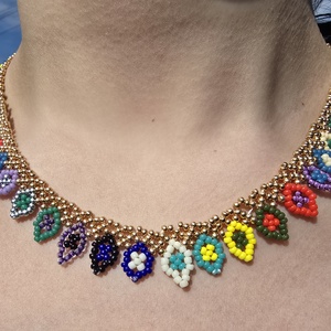 Colier Multicolor - bijuterii - coliere - coliere cu mărgele - Artynos.ro