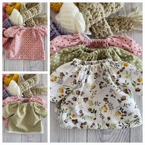 Pisicuta cu rochita si fular - jucării și echipamente pentru copii - cadouri baby shower - Artynos.ro