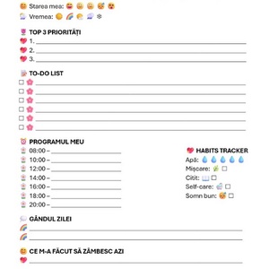 Planificator zilnic - casă & stil de viață - organizare & depozitare - organizator birou - Artynos.ro