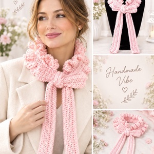 Esarfa pe gat lucrata manual, Imbracaminte si moda, Esarfe, palarii, fularuri, Esarfe, Crosetat, ARTYNOS